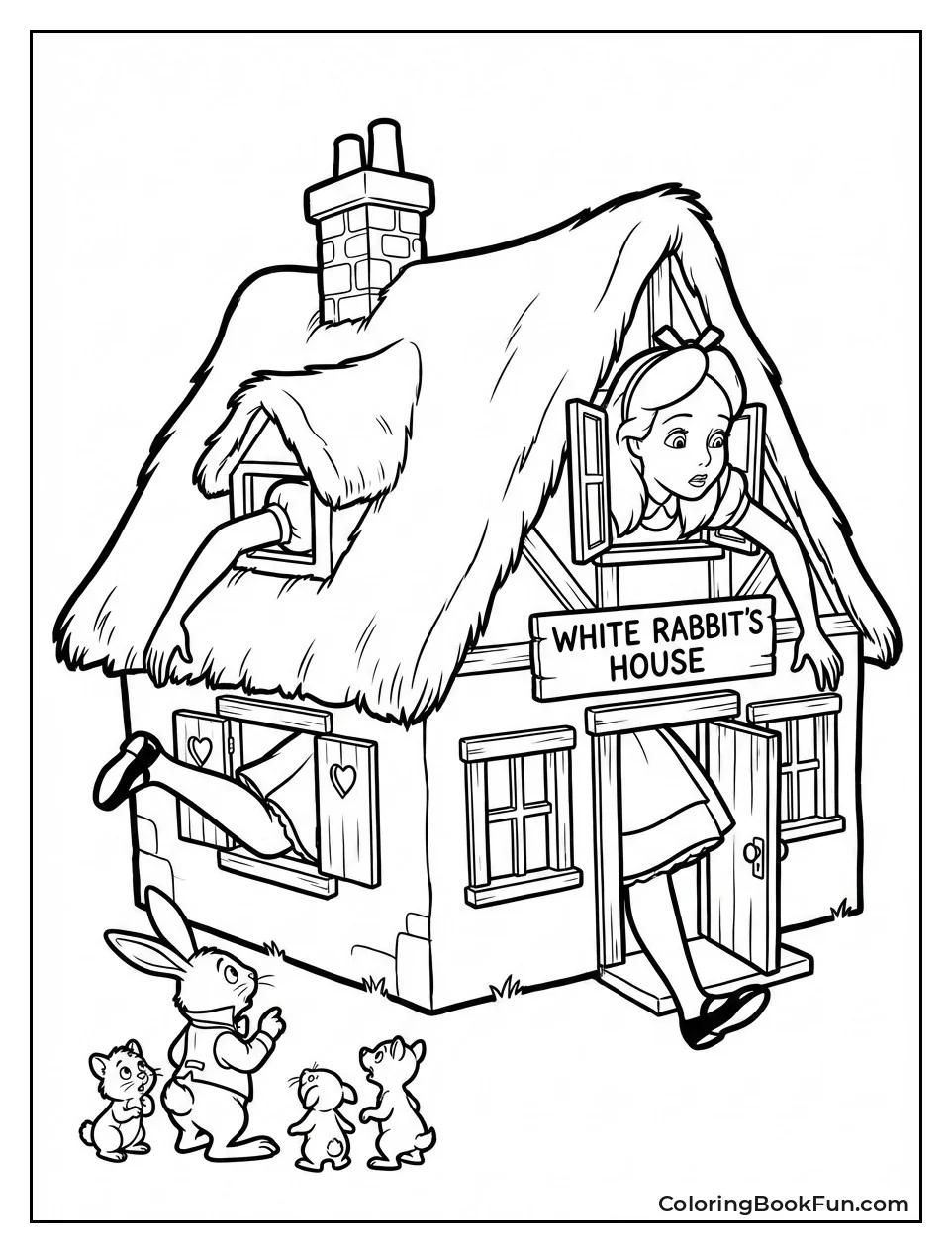 Giant Alice Sticks from House