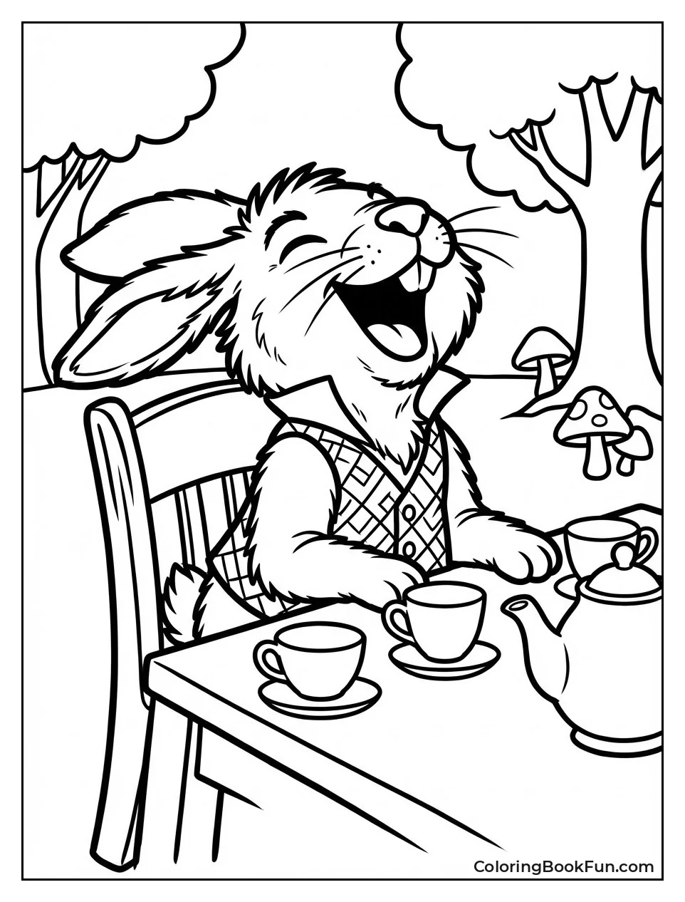 March Hare Laughs Wildly