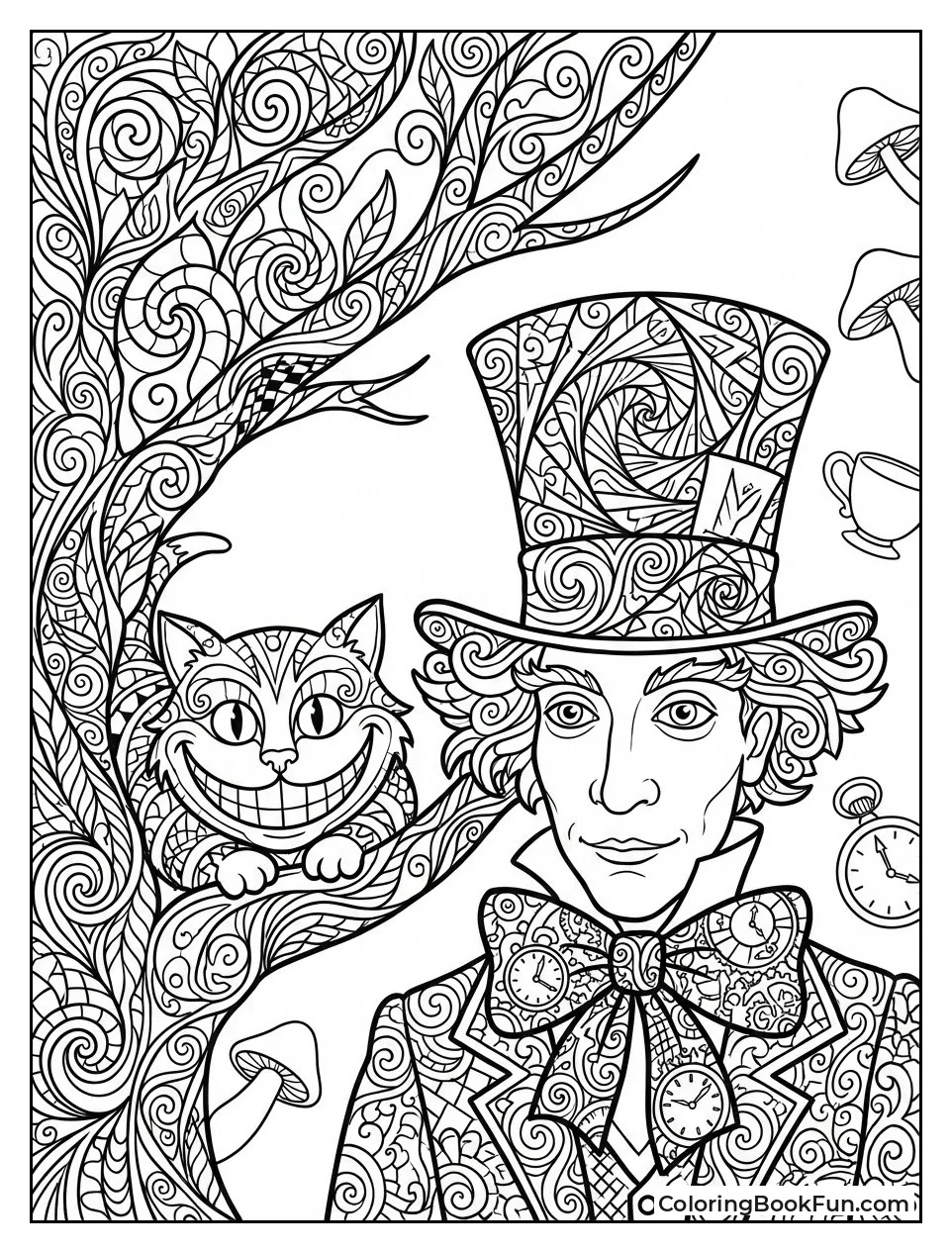 Mad Hatter Wears Fractal Hat