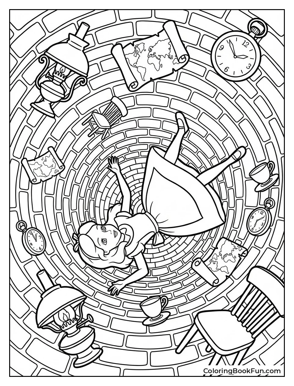 Alice Falls Down Rabbit Hole