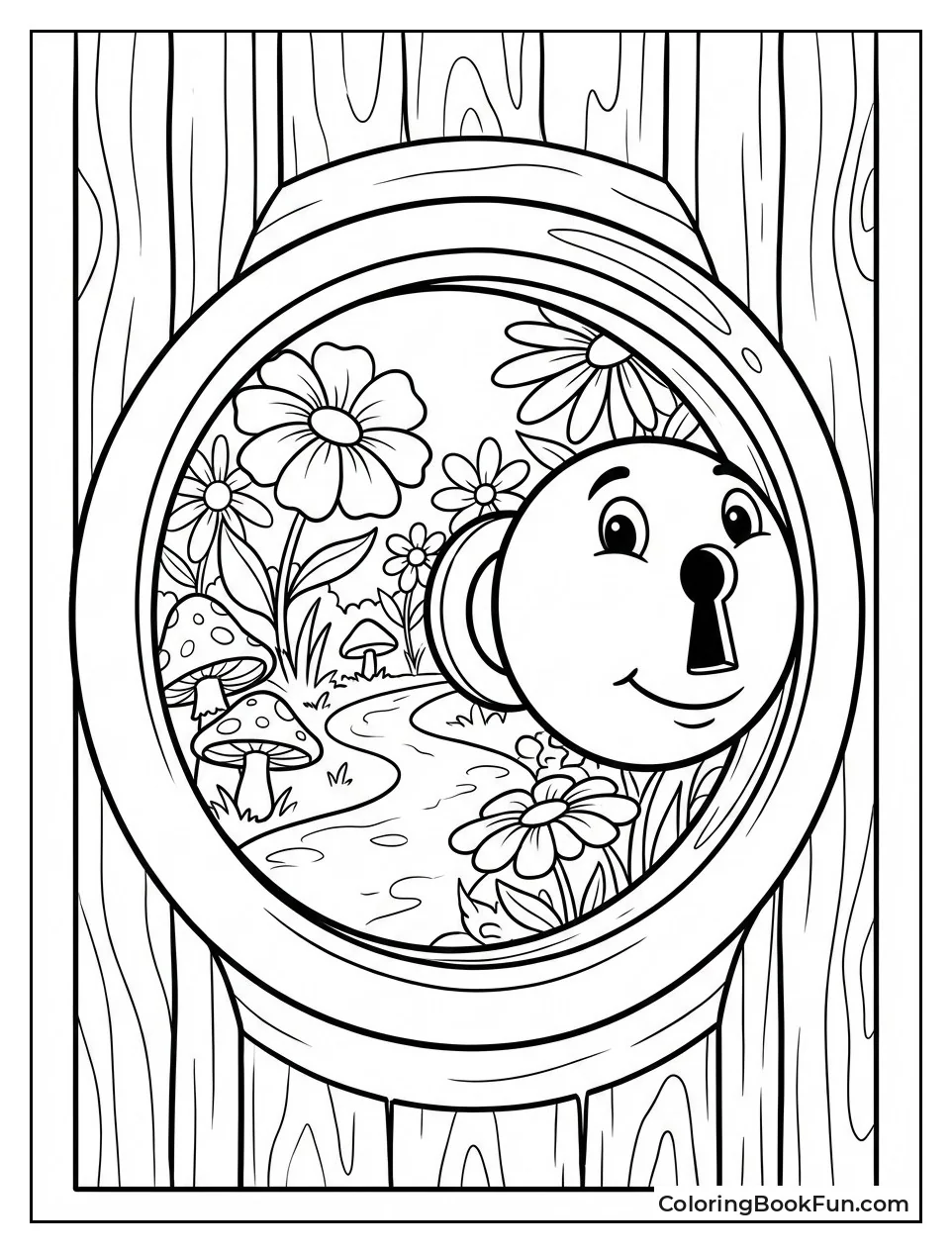 Peeking Through Talking Keyhole