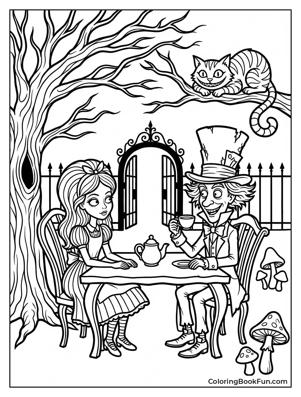 Burton Alice Stands Dark Forest