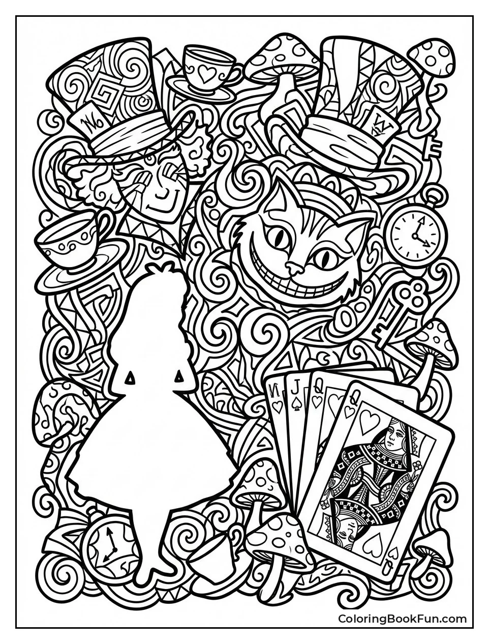 Zentangle Rabbit Hops Pattern Maze