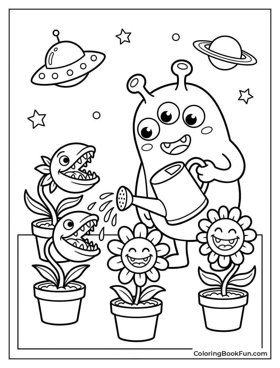 Alien Waters Face Flowers