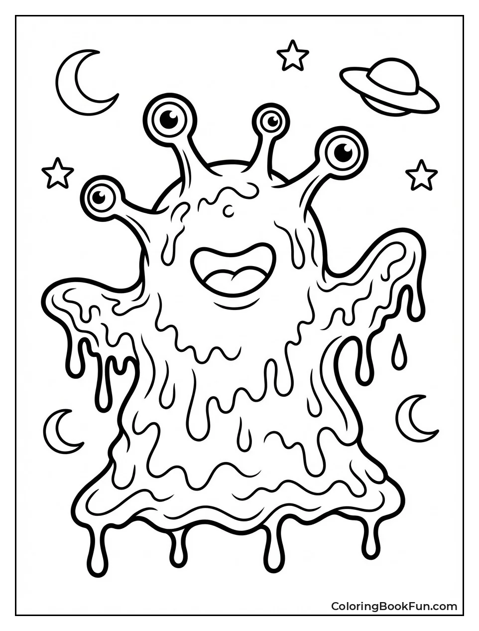 Goopy Slime Alien Changes Shape