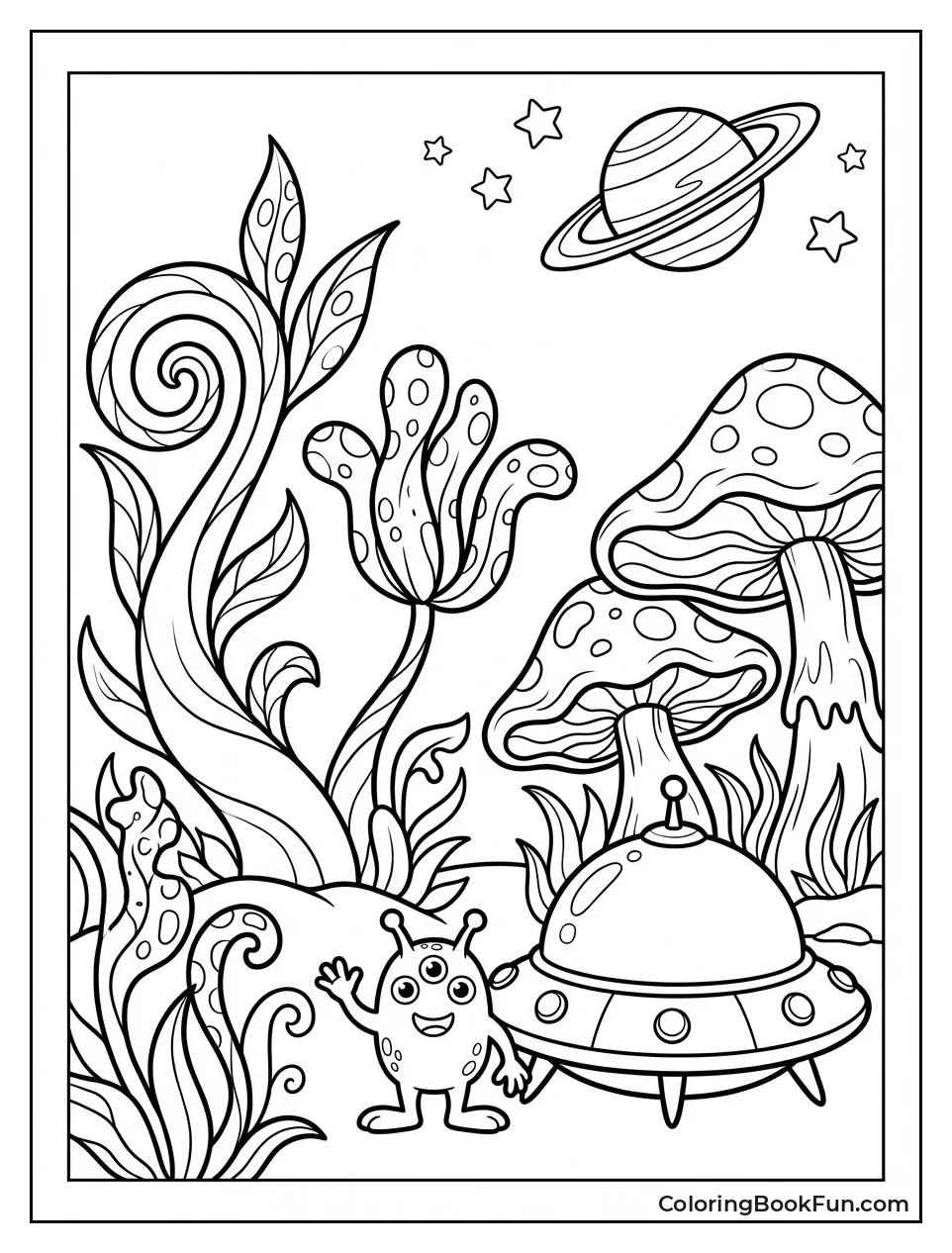 Twisting Plants on Alien Planet