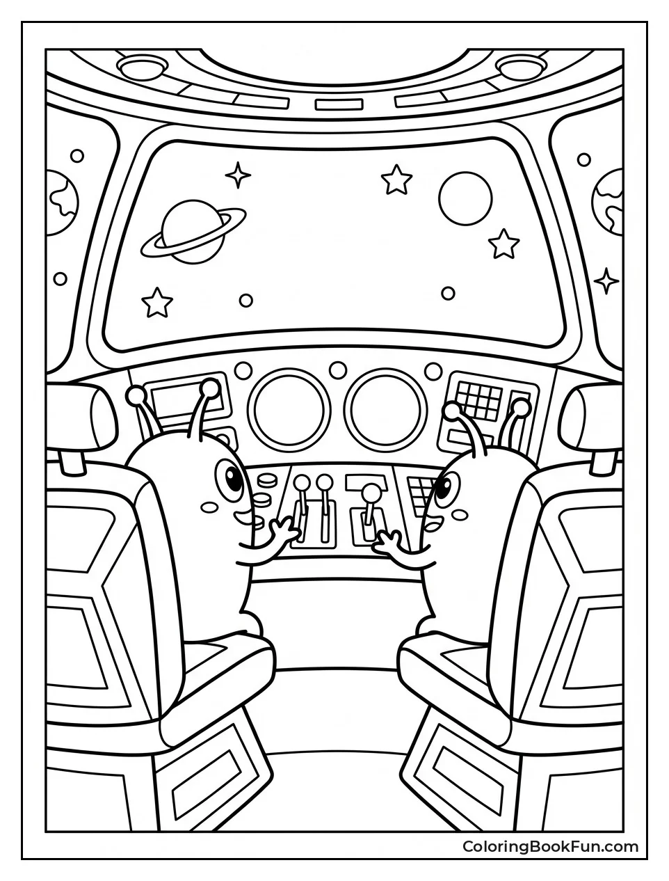 UFO Cockpit with Screens