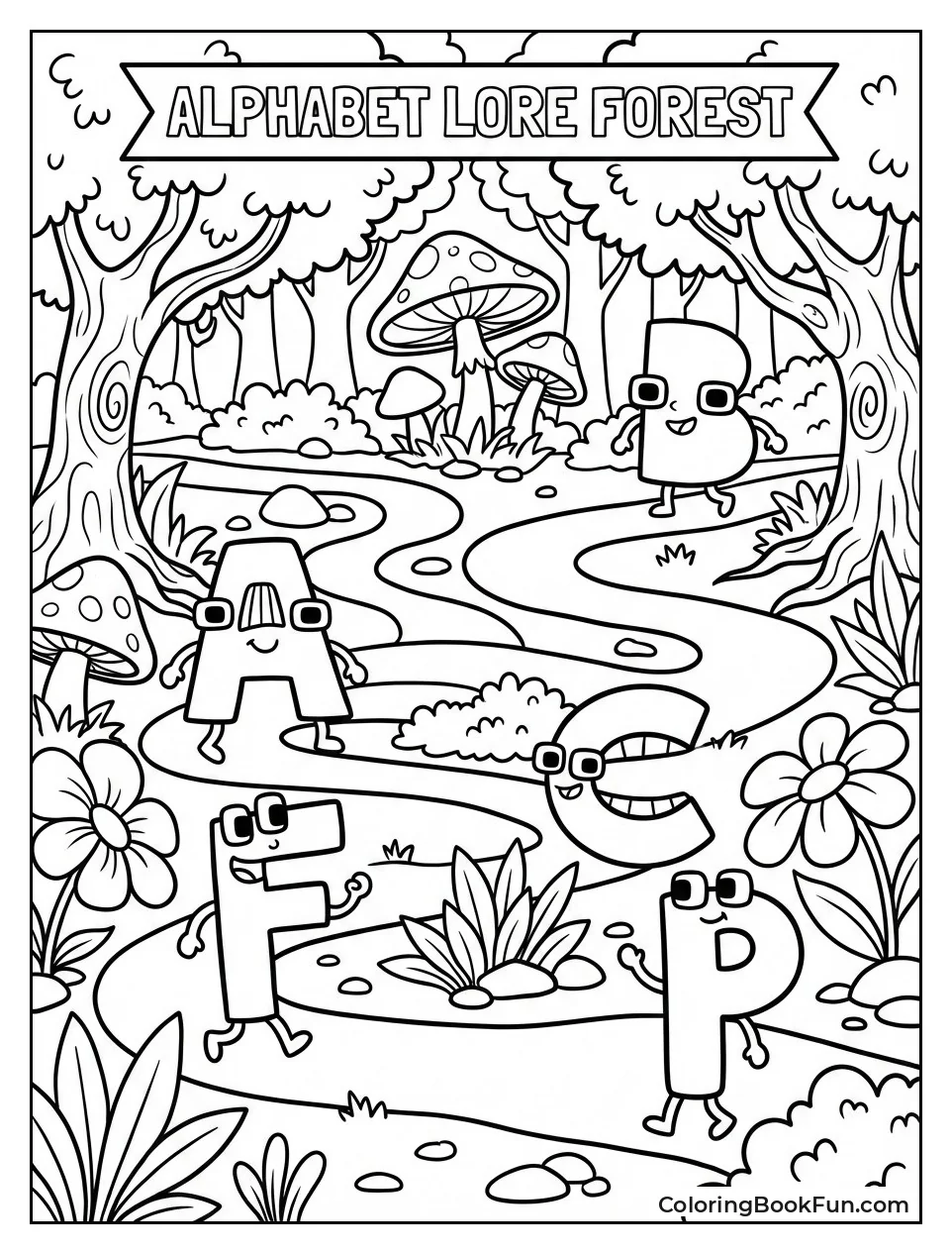 Letters Adventure in Forest