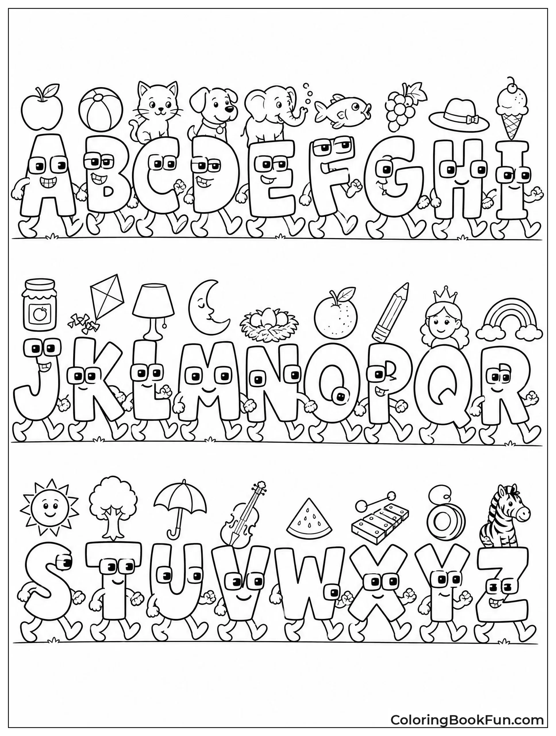 Letters March in Fun Parade
