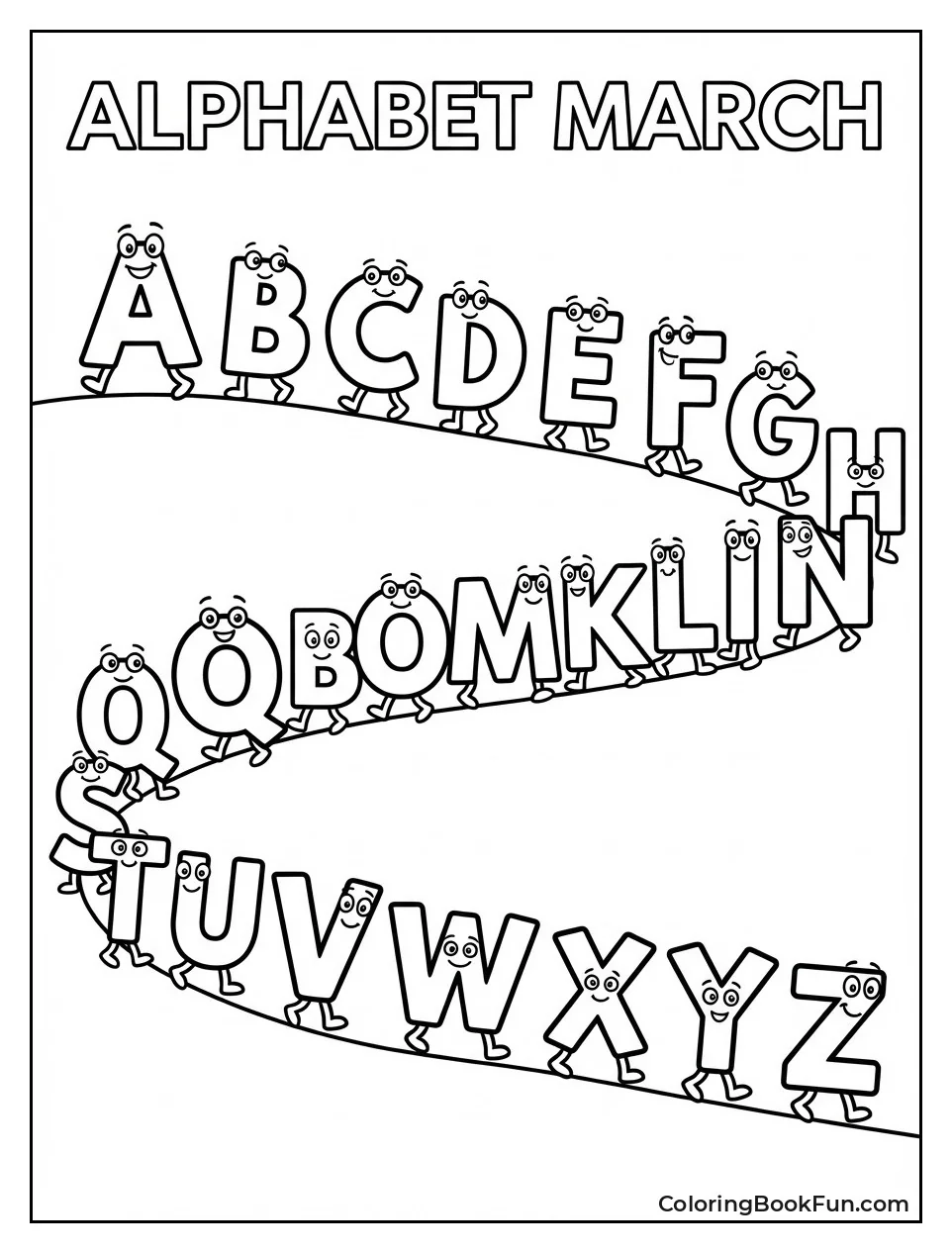 Letters March in Fun Parade