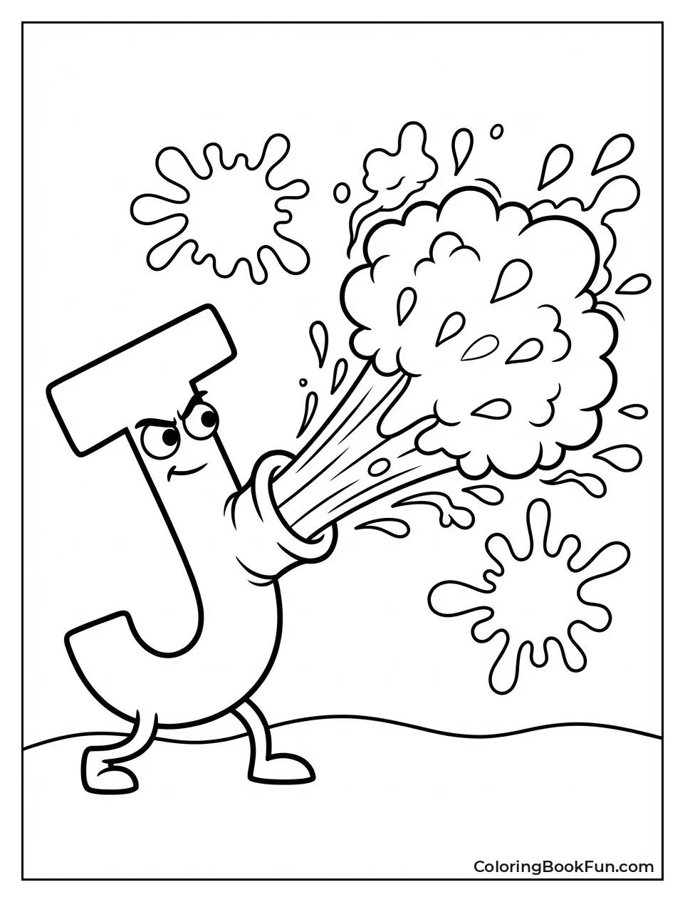 J Blasts Ink from Cannon