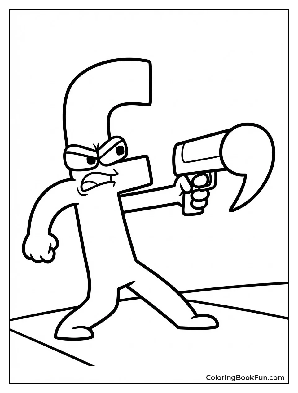 f Shoots Angry Comma Gun