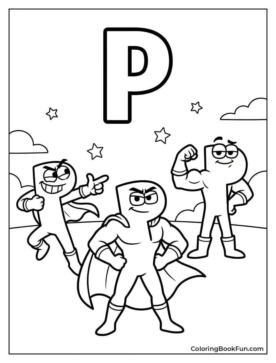 P Strikes Three Hero Poses