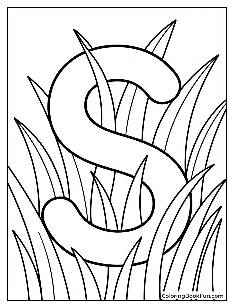 S Slithers through Tall Grass