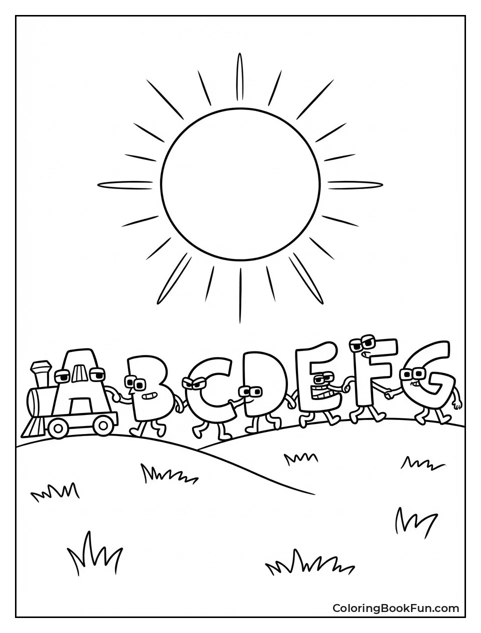 Letters Link as Train Outside