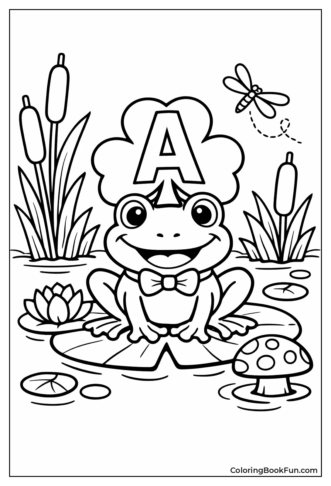 Frog Wears Shamrock Hat