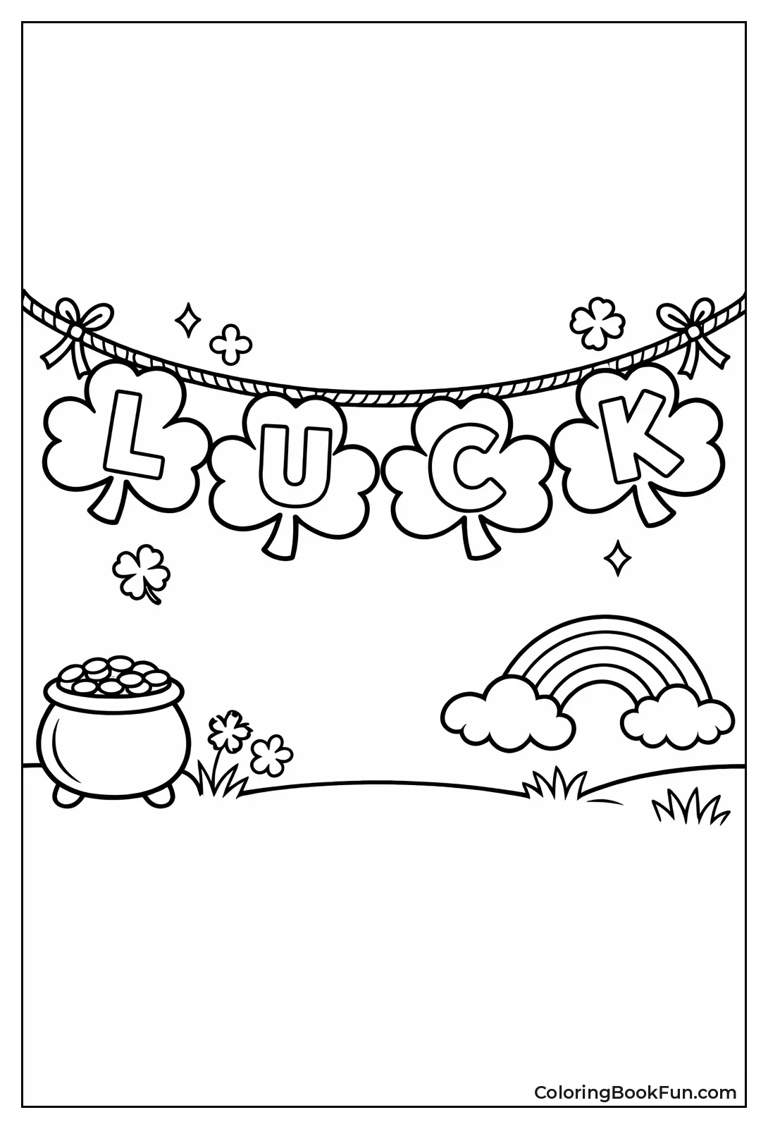 Banners Hang Shamrock Flags