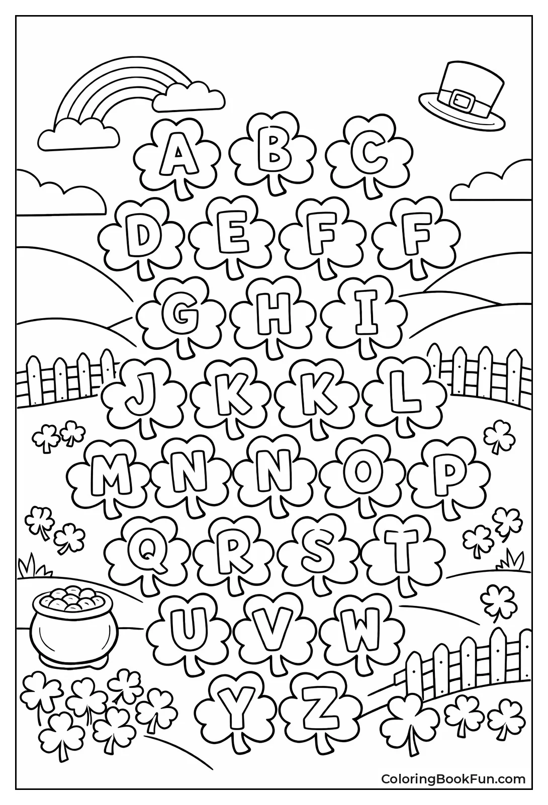 Spot Shamrock in Landscape