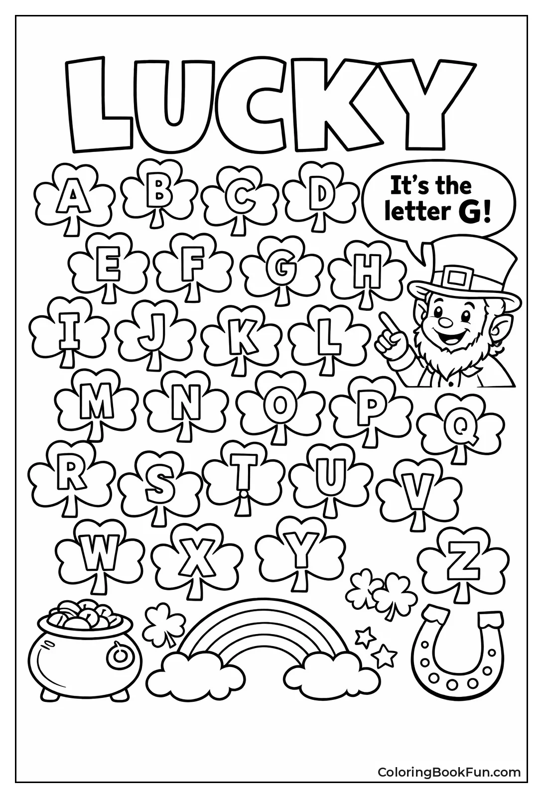 Leprechaun Names Shamrock Letter