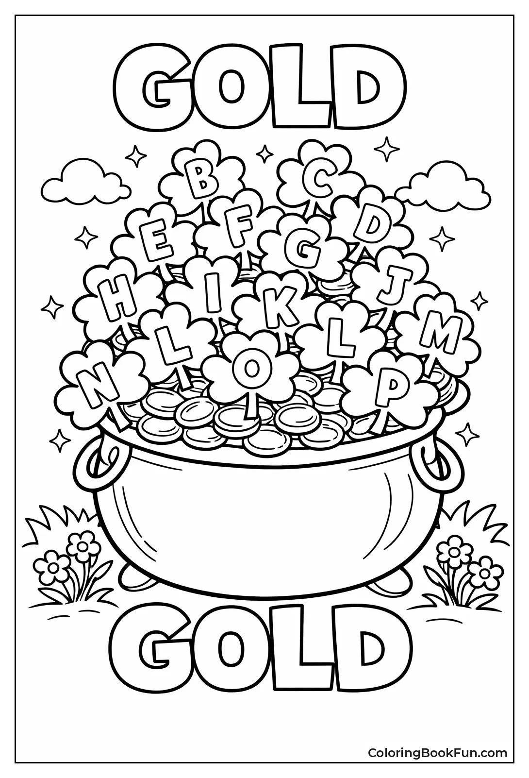 Gold Pot Spills Shamrock