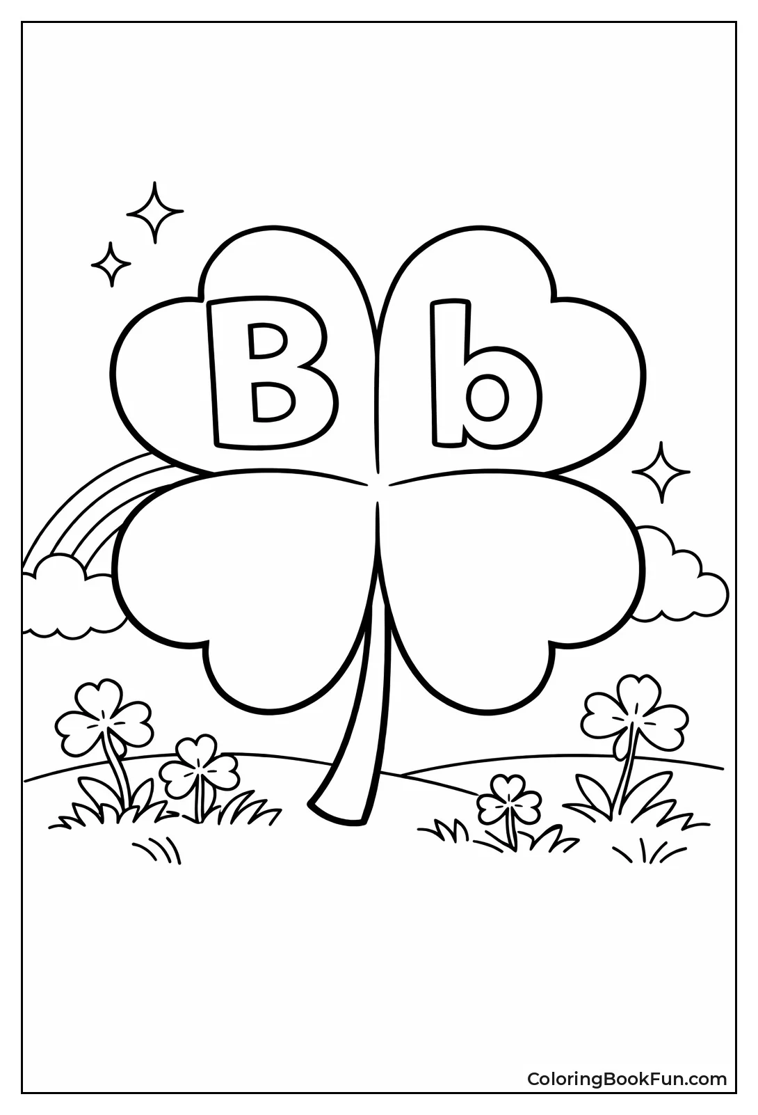 Upper and Lowercase Shamrocks