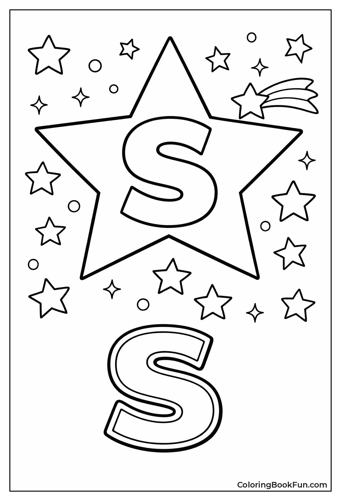 Star with Letter S