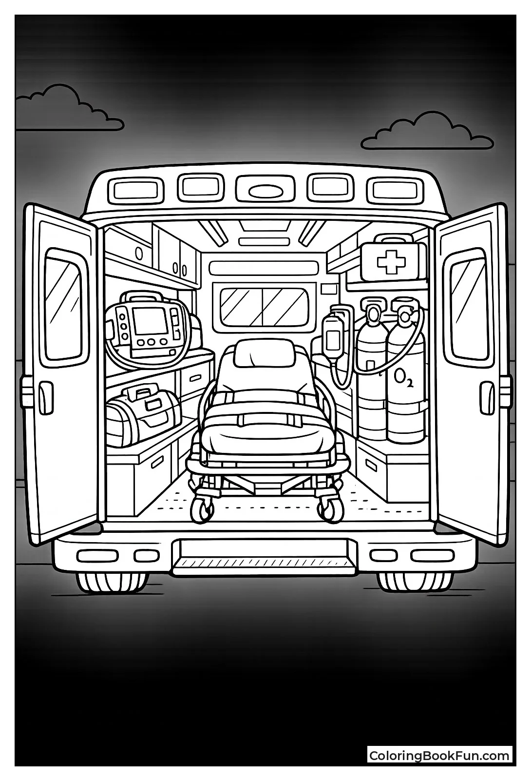 Ambulance Interior Cutaway View