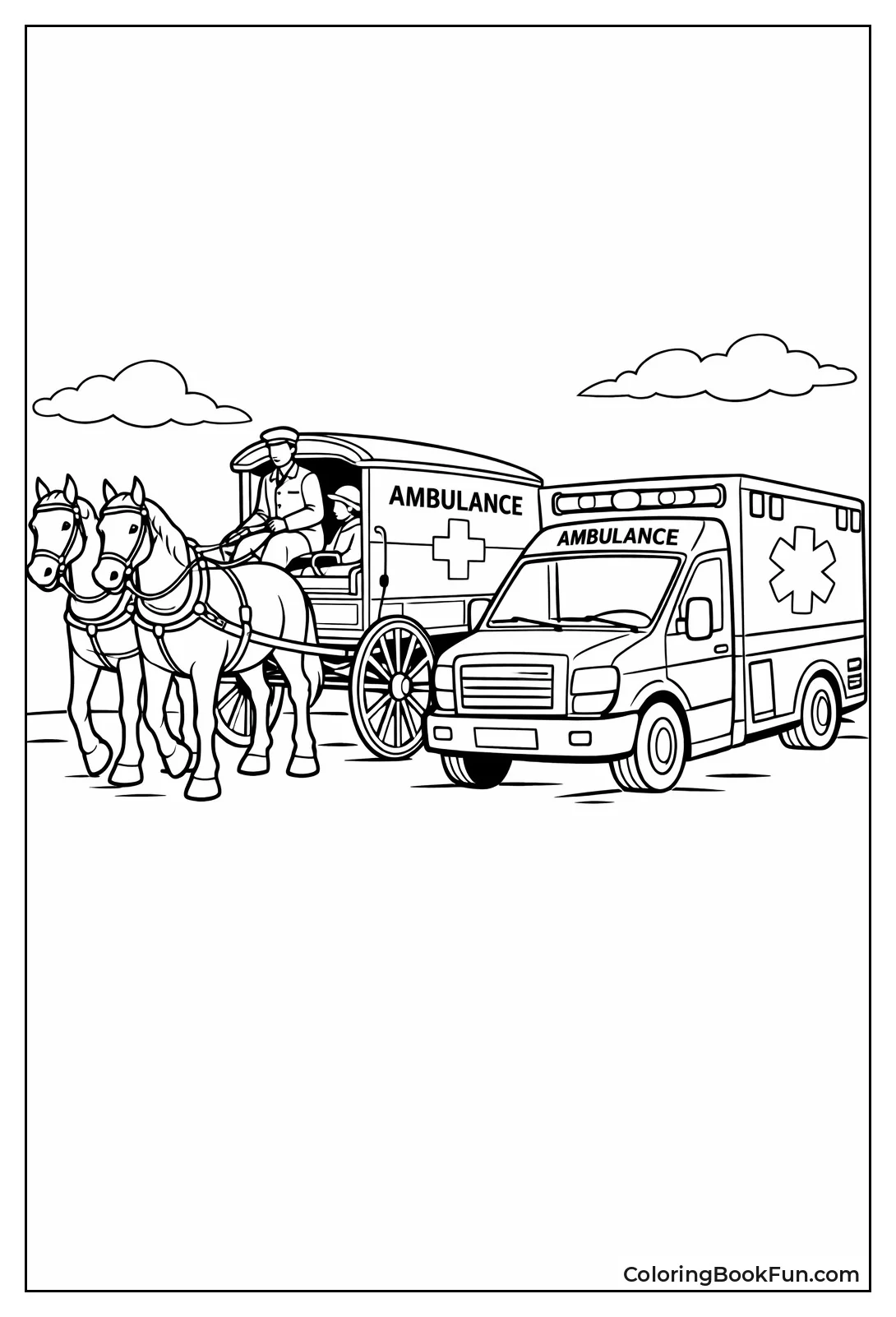 Horse-Drawn Historical Ambulance