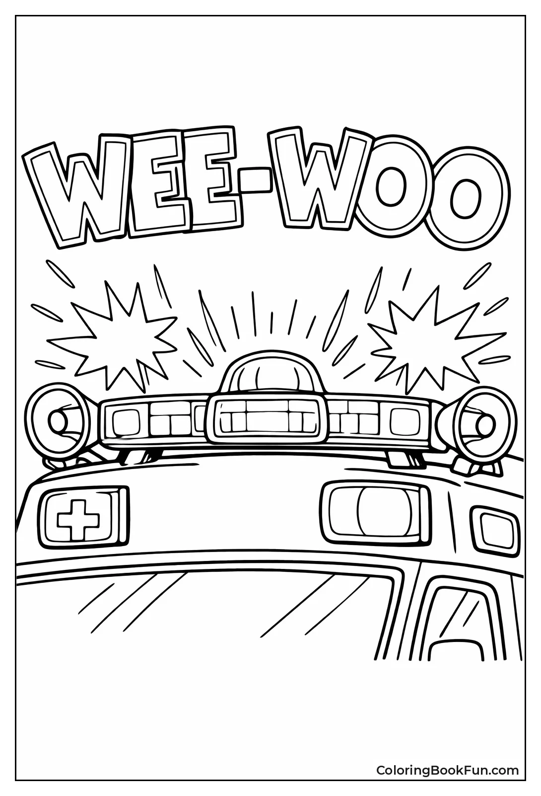 Flashing Lights and Siren