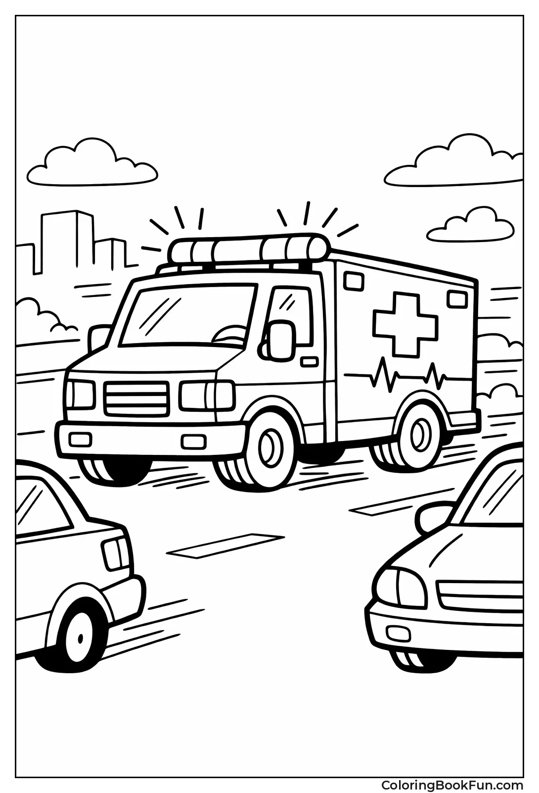 Ambulance Truck Lights Flash