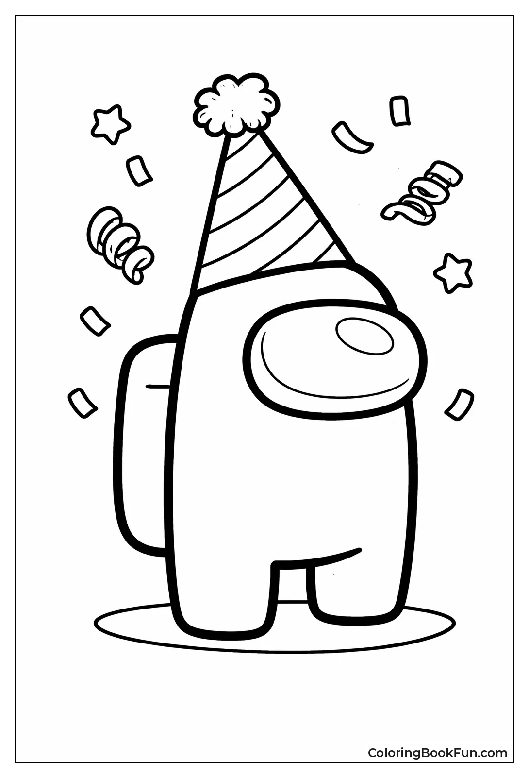 Among Us Birthday Hat