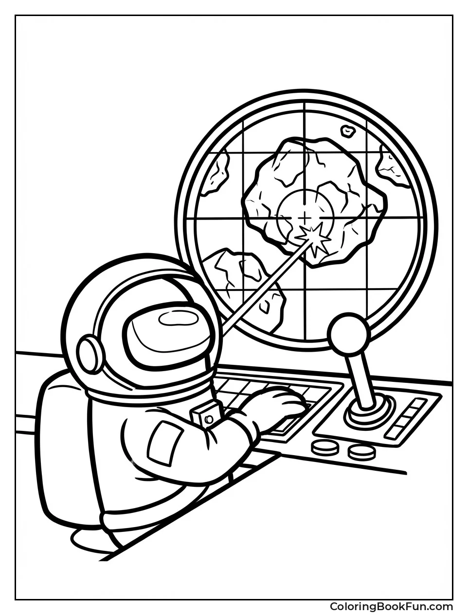 Crewmate Shoots at Asteroids