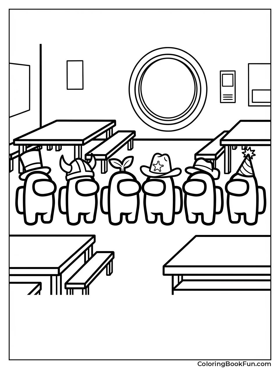 Crewmates Line Up Together