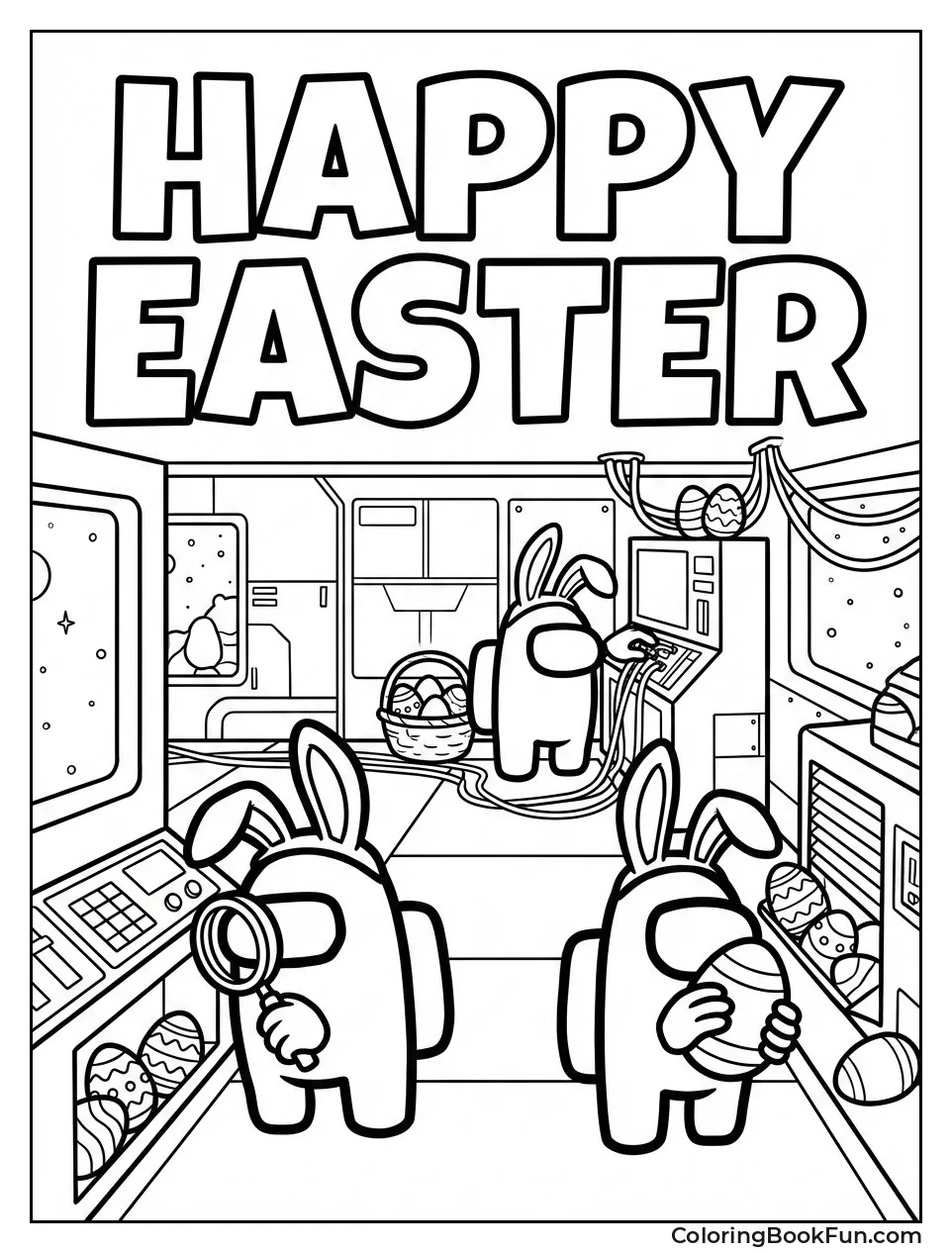 Crewmates Hunt Easter Eggs