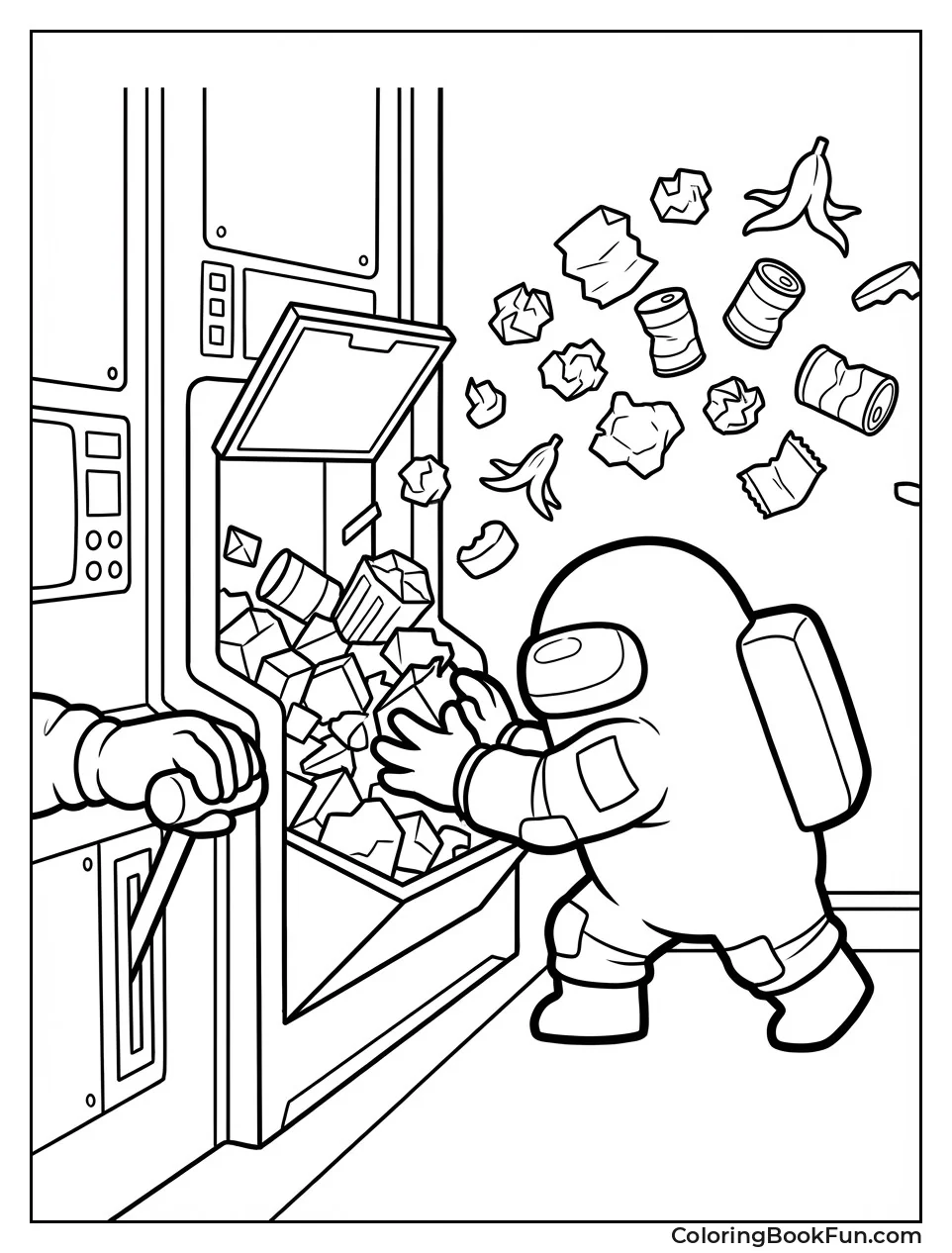 Crewmate Dumps Garbage Out