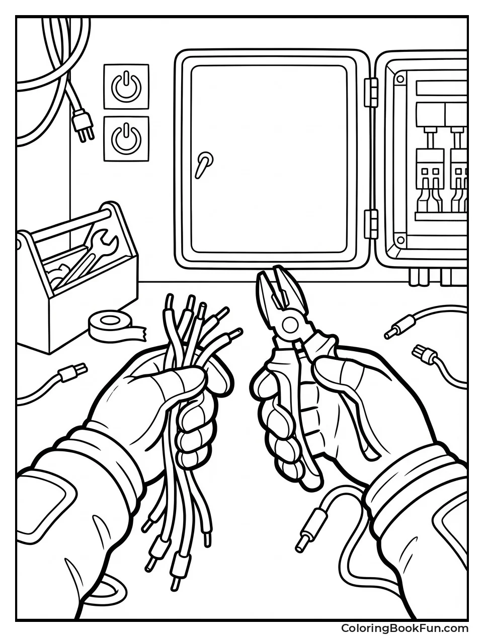 Crewmate Fixes Broken Wires