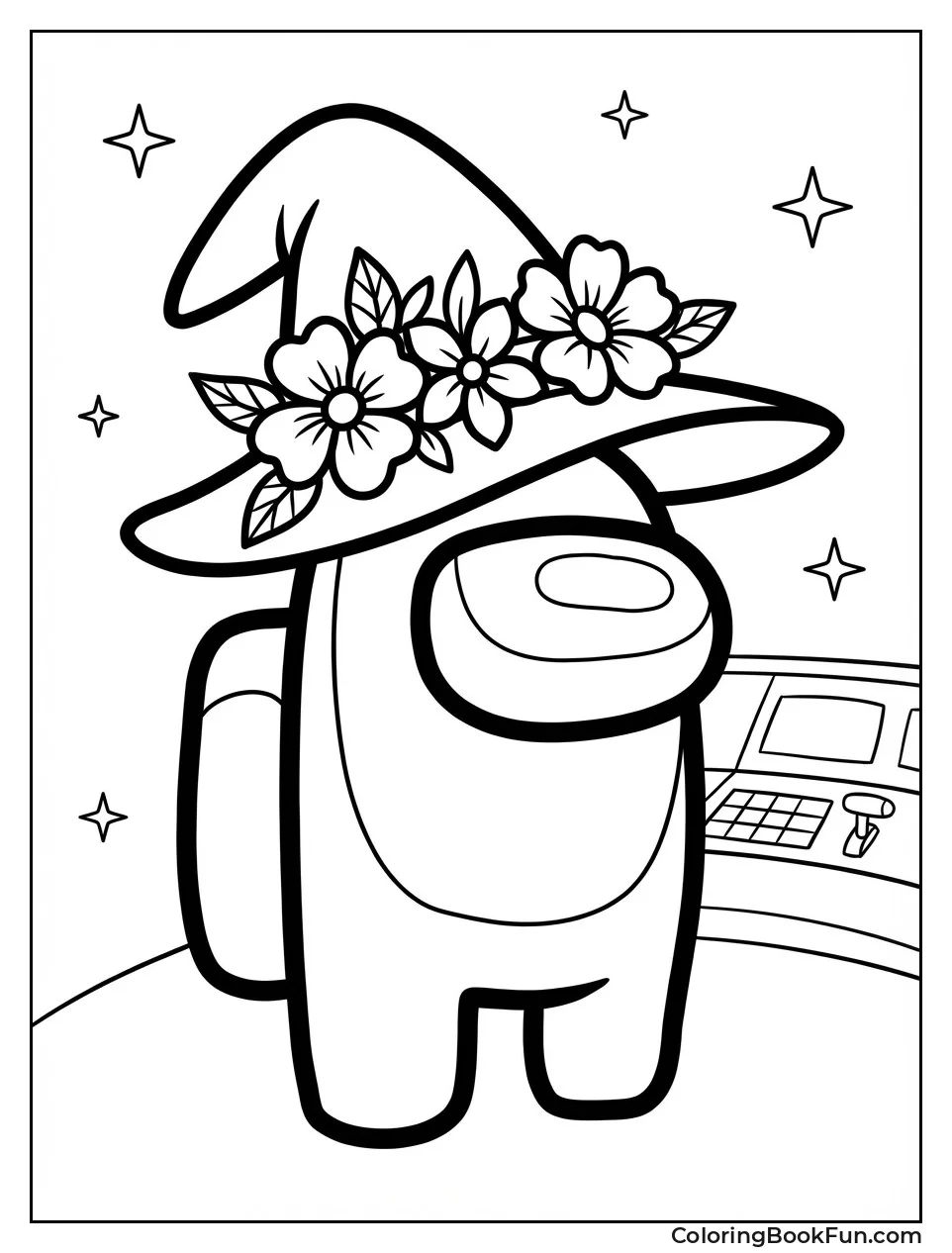 Crewmate Wears Flower Hat