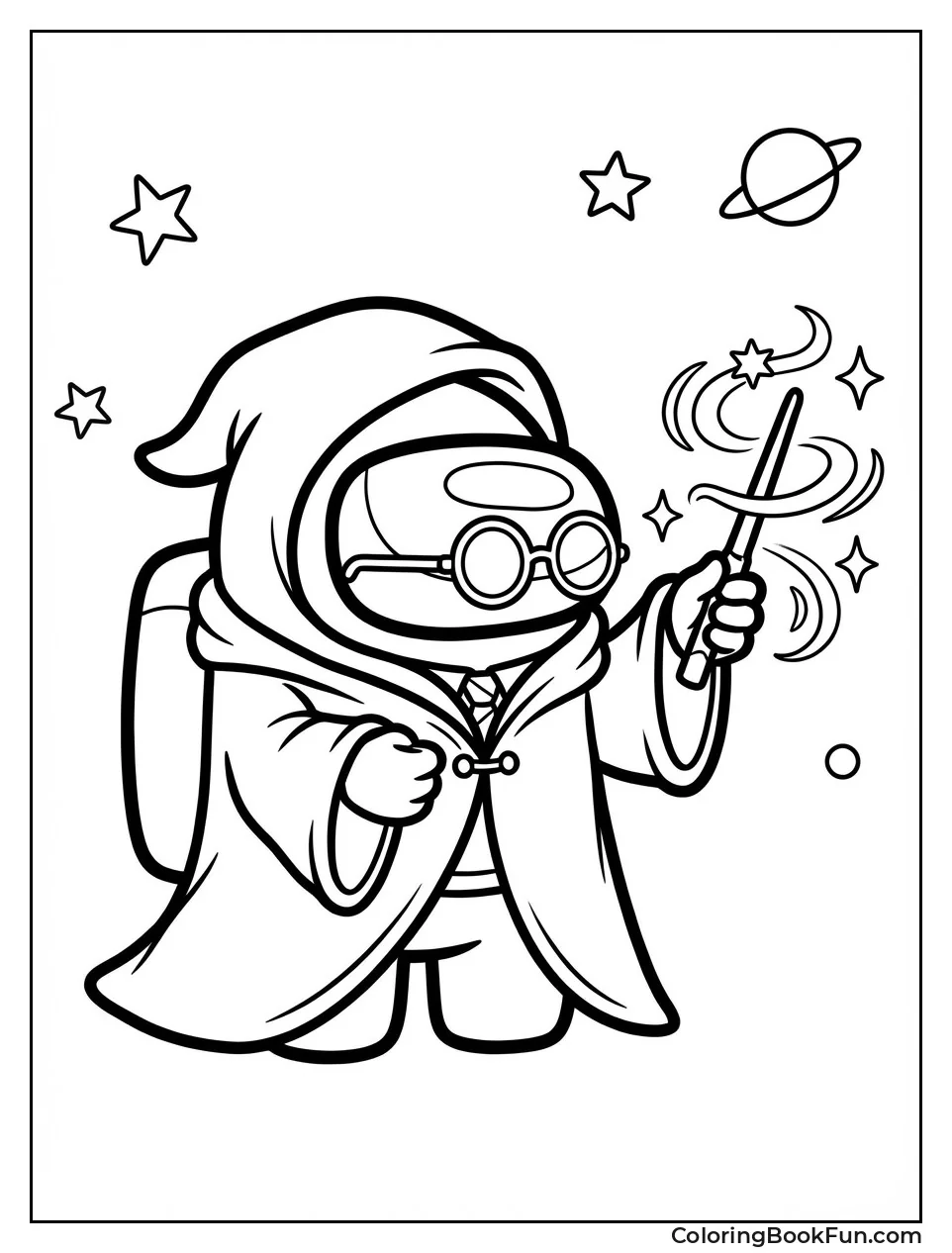 Harry Potter Crewmate Waves Wand