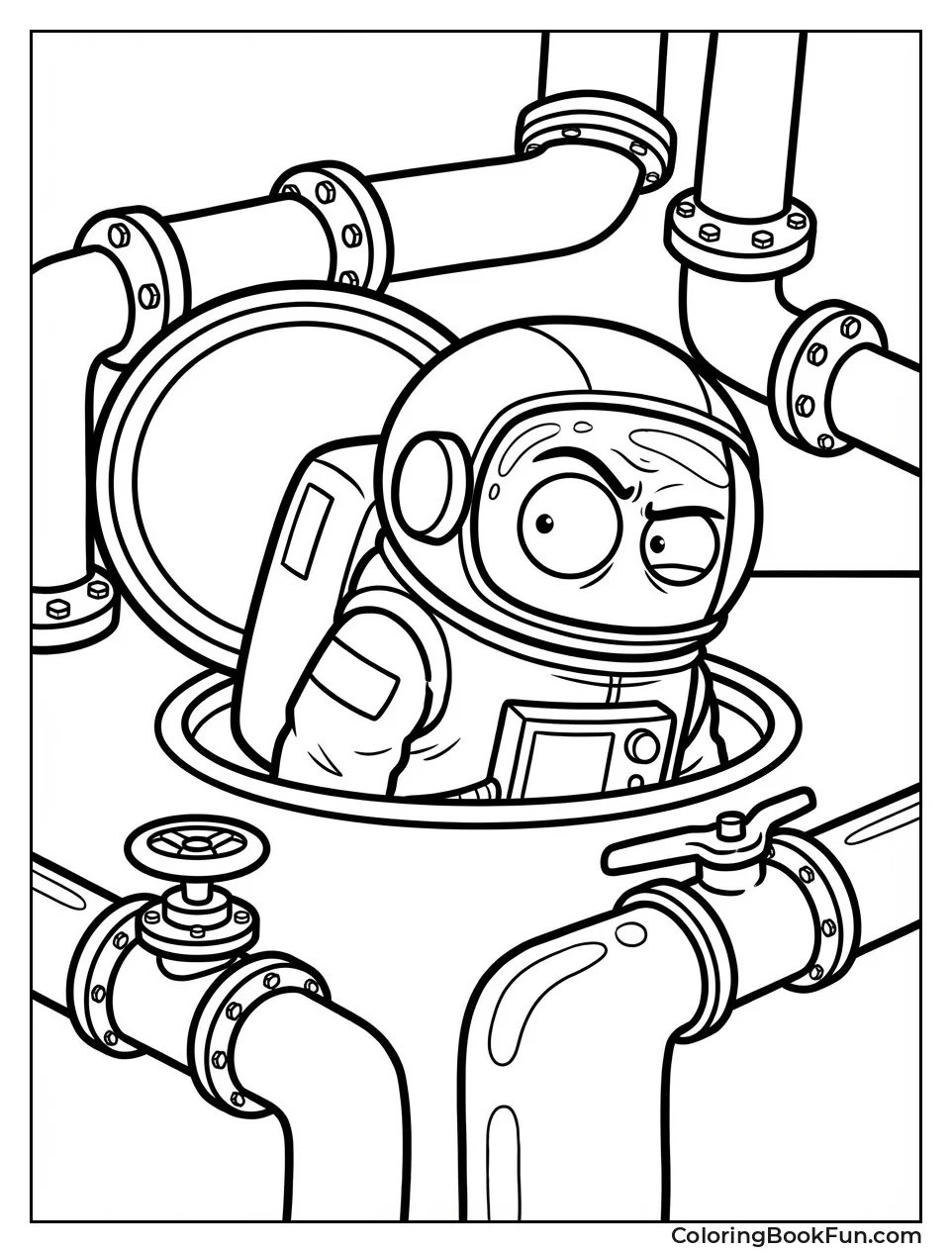 Impostor Climbs Out Vent