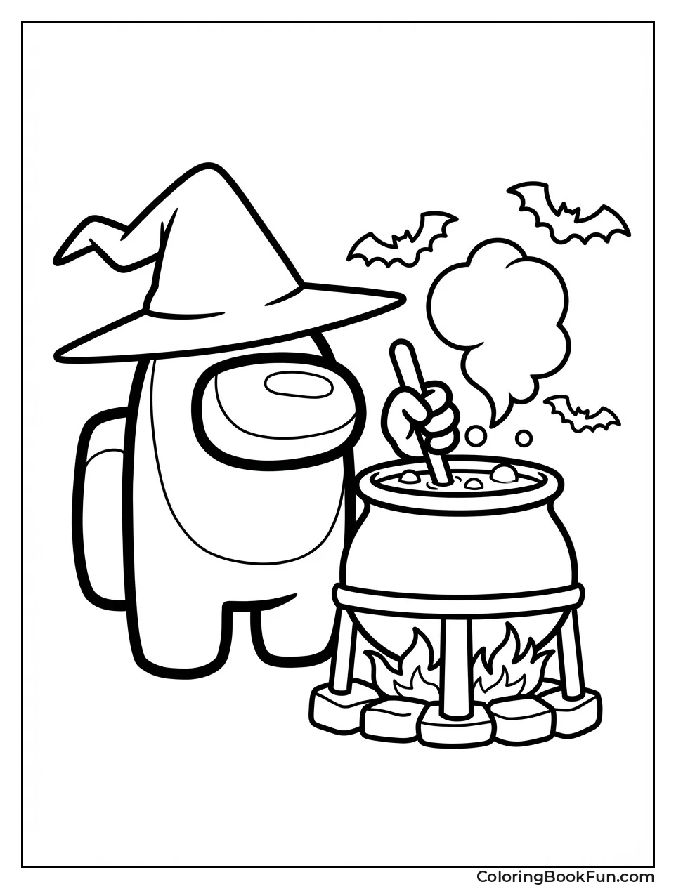 Witch Impostor Stirs Potion