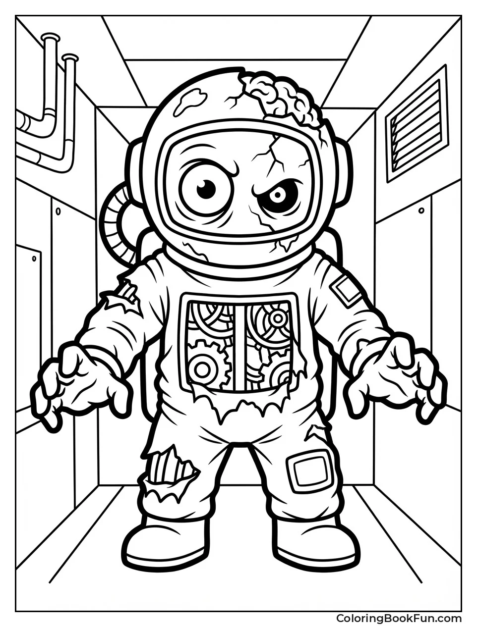 Zombie Impostor Growls Hungrily