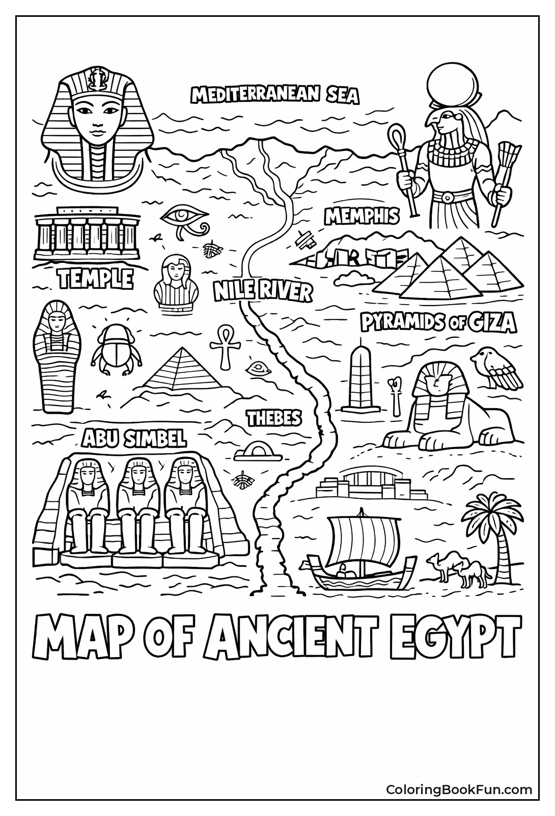 Ancient Egypt Map