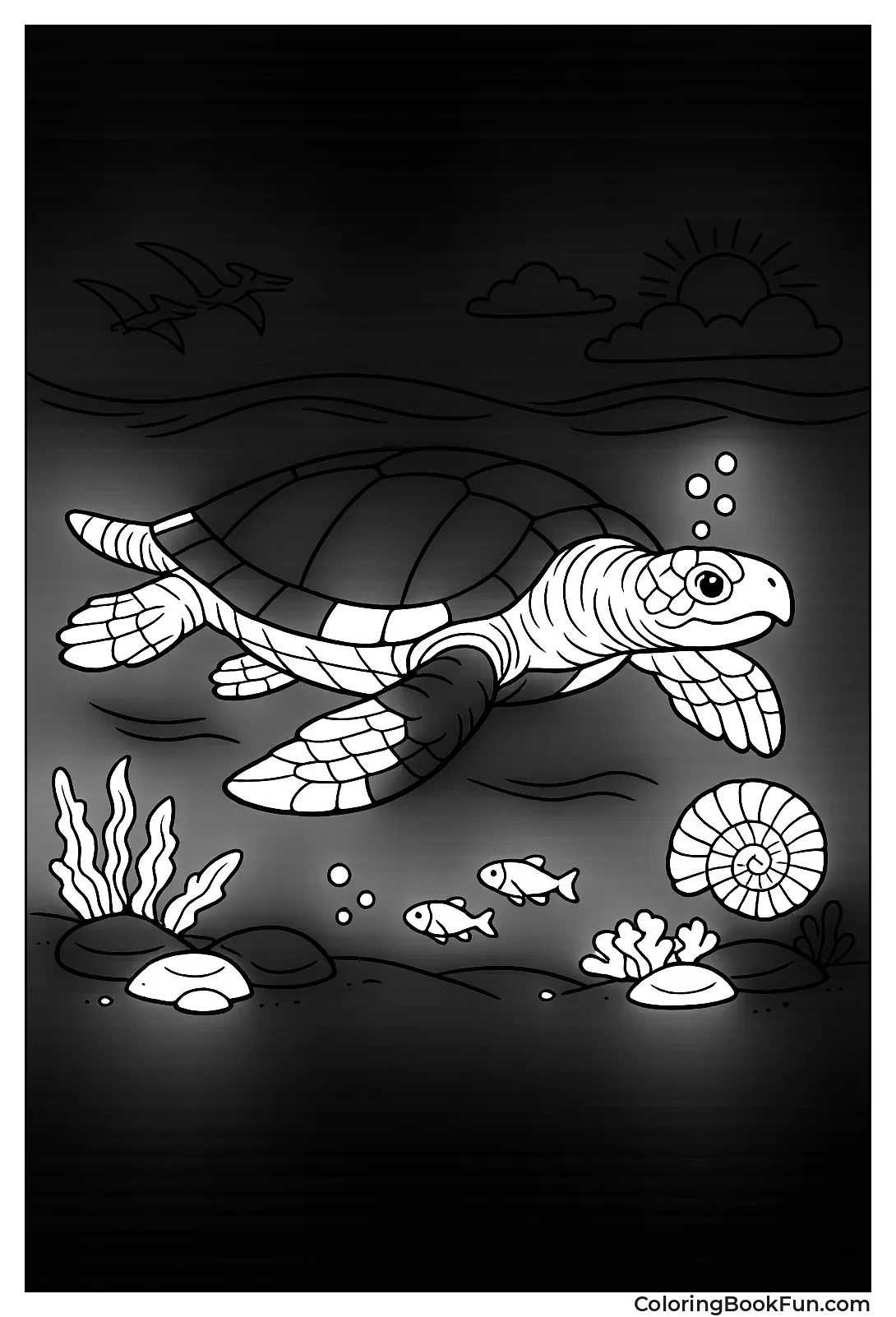 Ancient Giant Sea Turtle