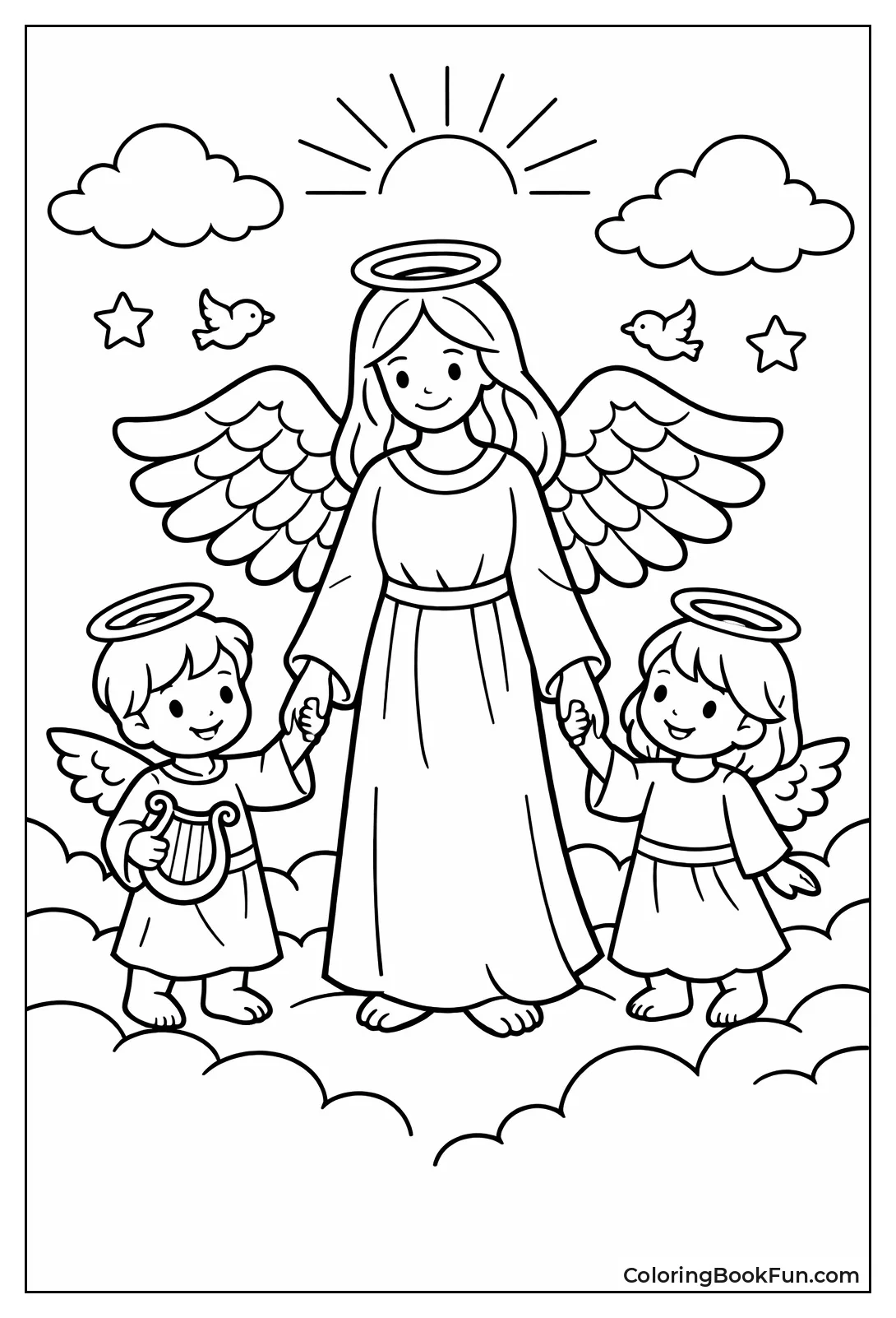Parent Angel with Little Children