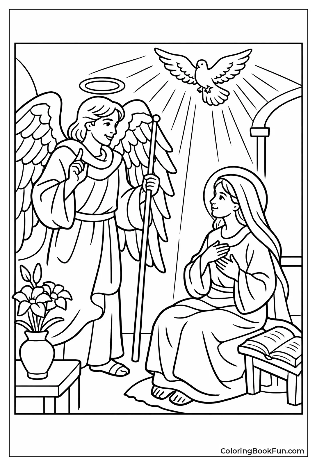 Gabriel Visiting Mary with Dove