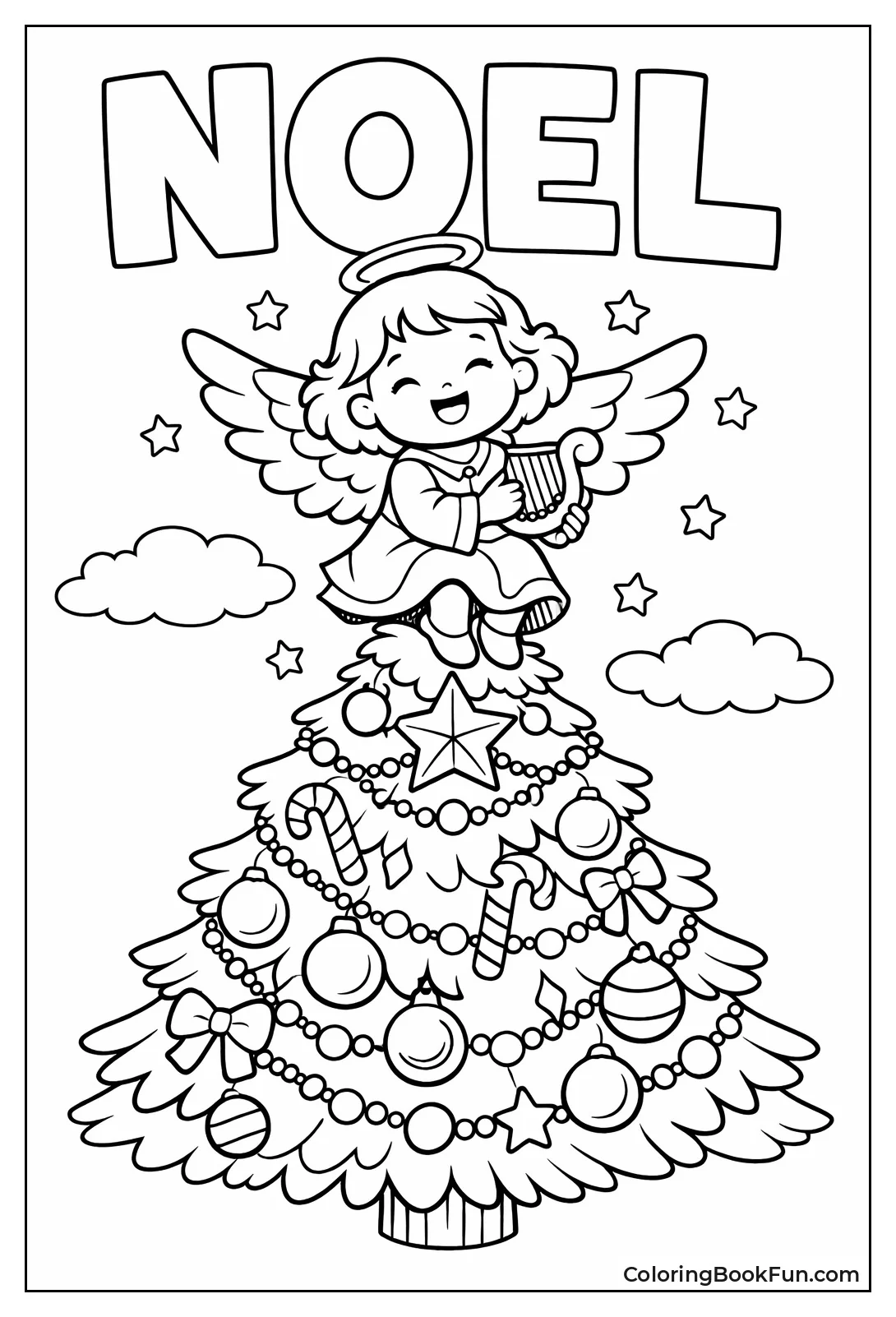 Angel atop Christmas Tree