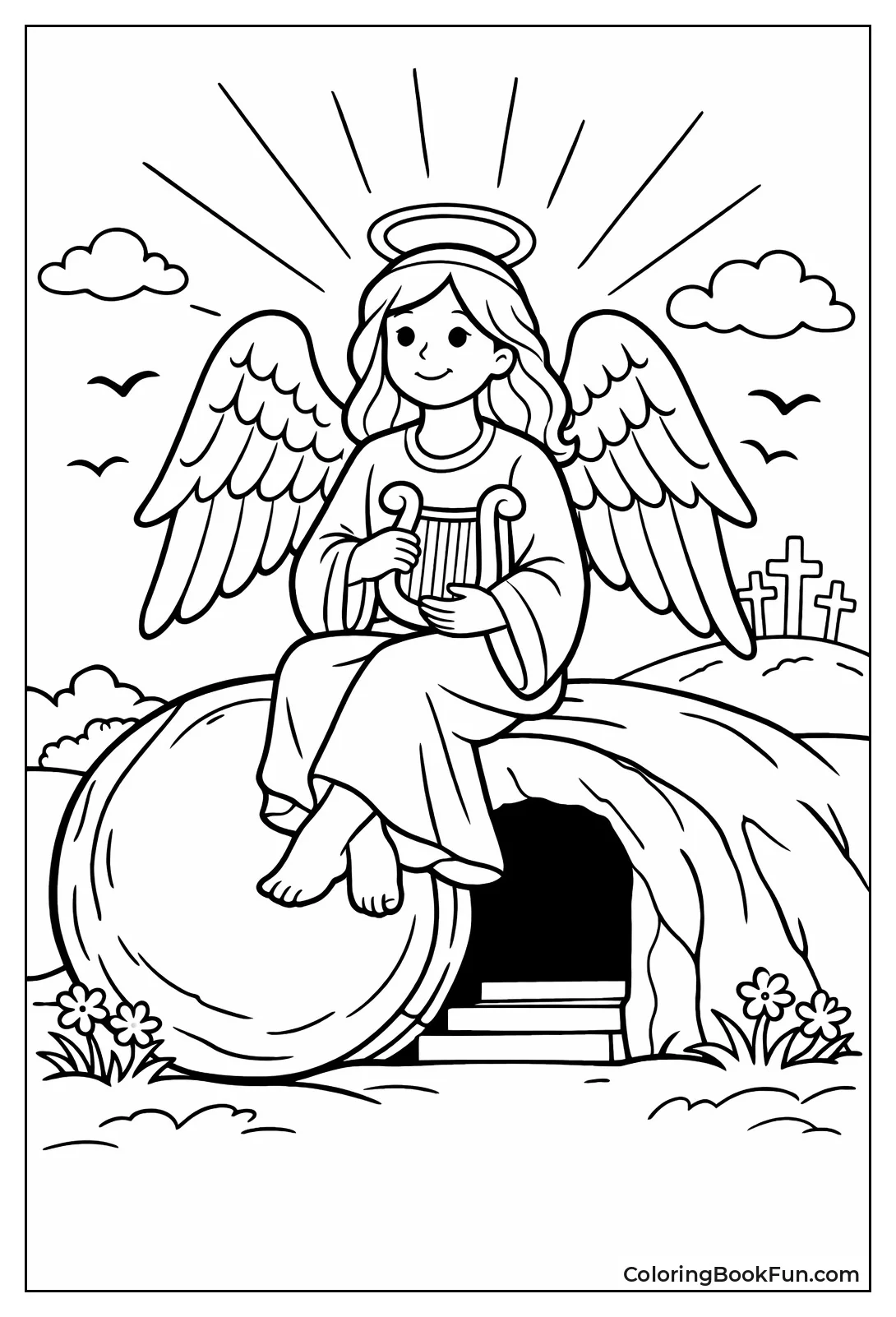 Angel at Empty Tomb Stone