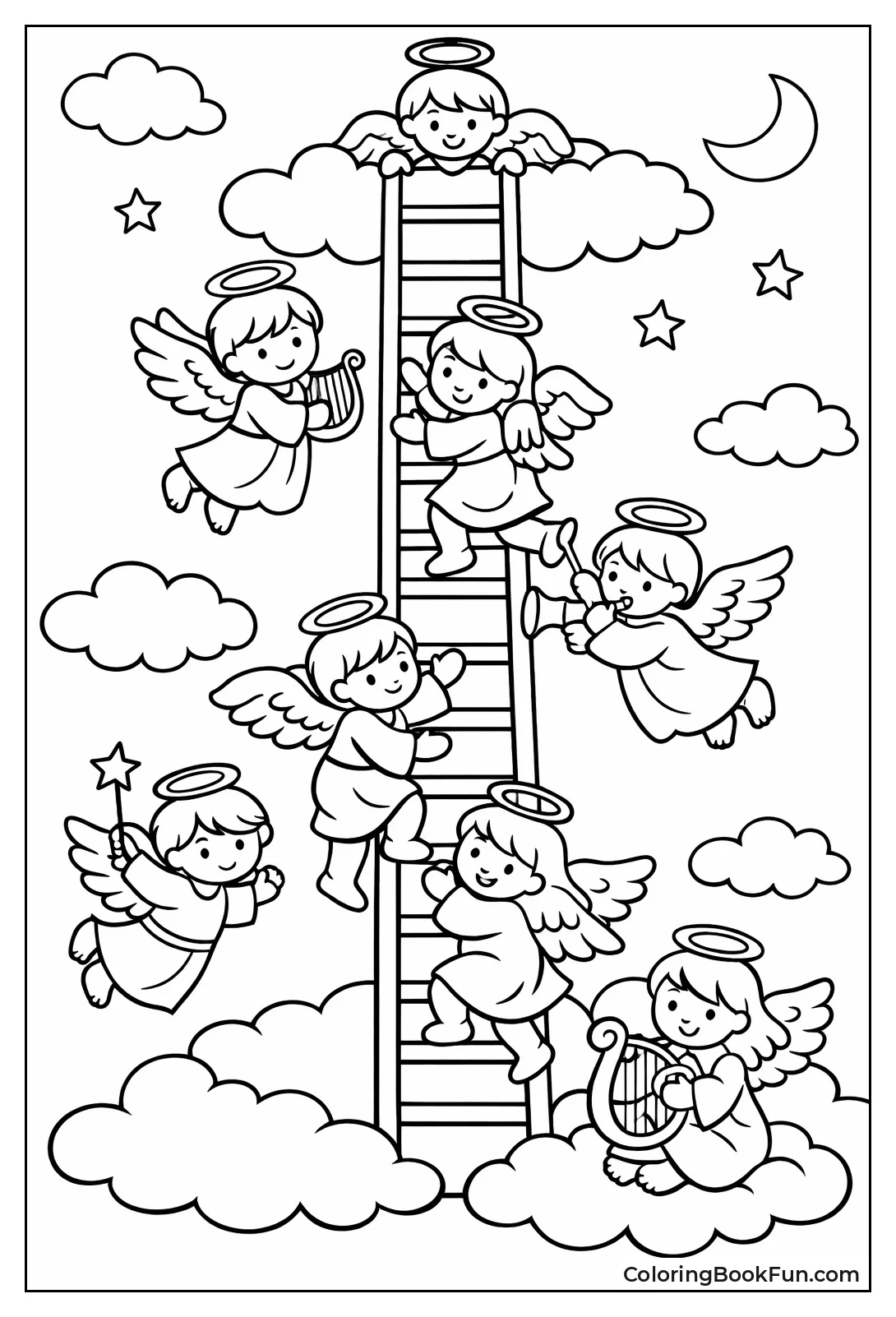Angels Climbing Jacob's Ladder