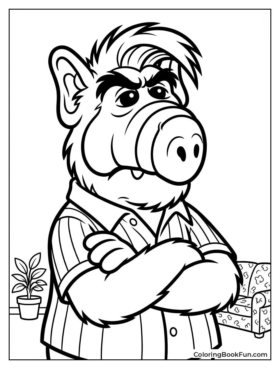 Angry ALF Crosses Arms