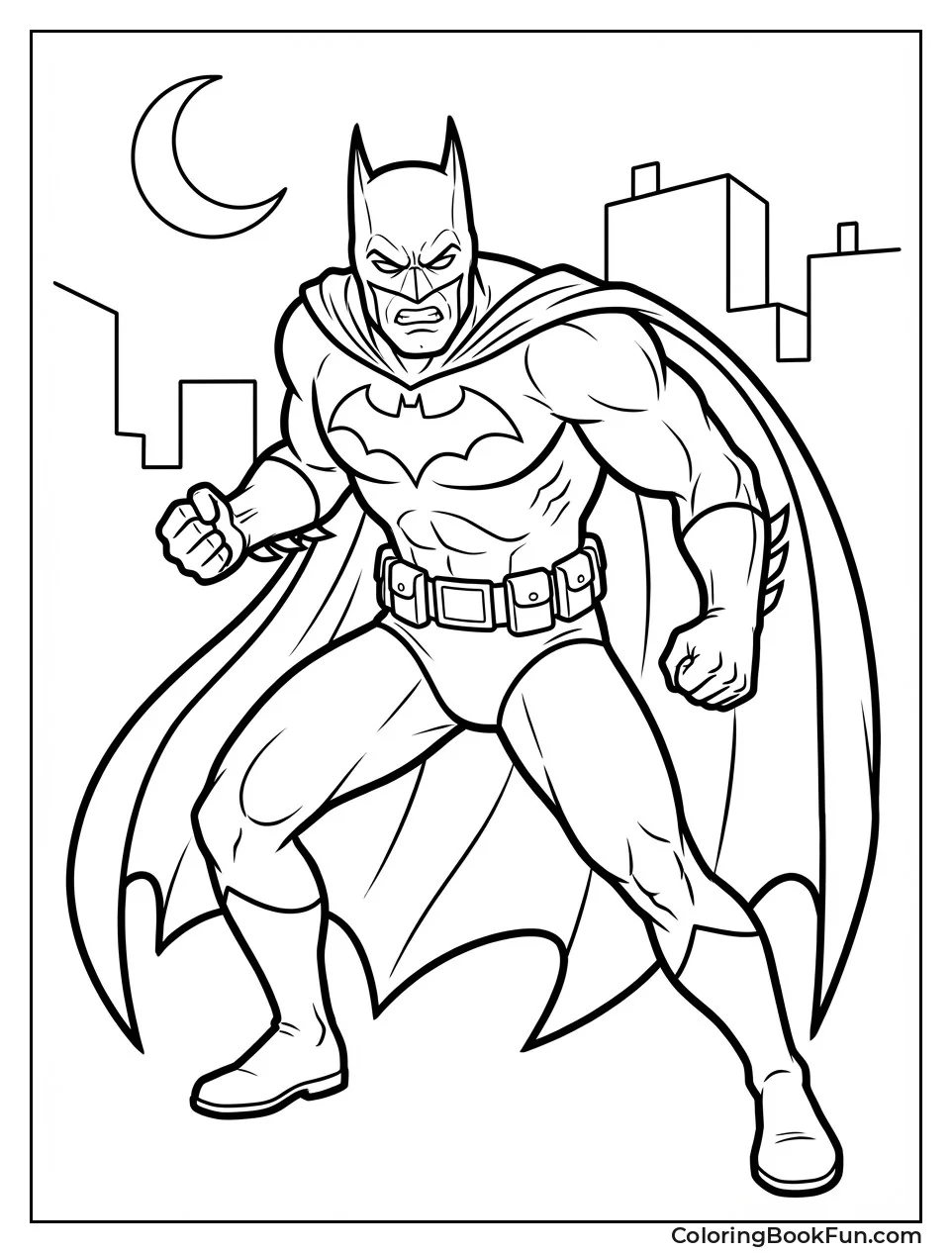 Angry Batman Clenches Fists